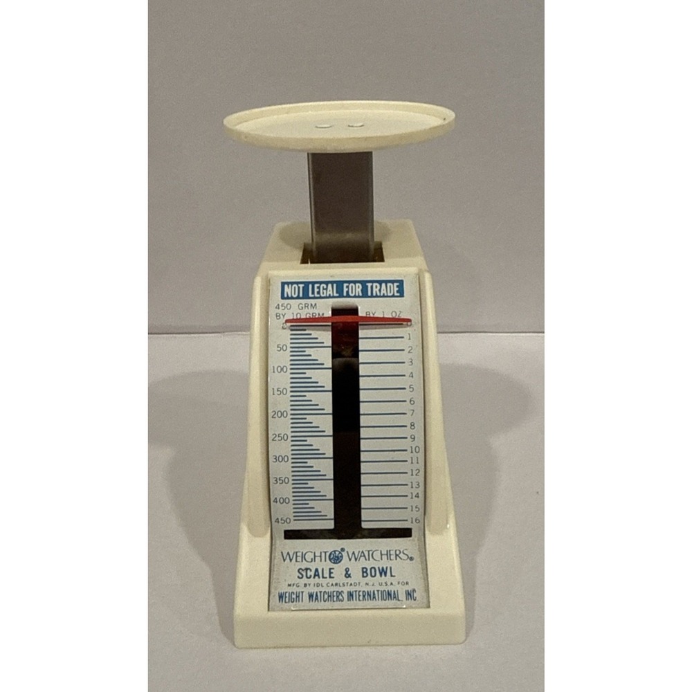 Vintage Weight Watchers Mechanical Scale Hard Plastic IDL Carlstadt NJ USA‎
